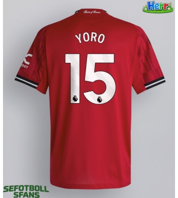 Manchester United Leny Yoro #15 Hemmatröja 2025-26 Kortärmad
